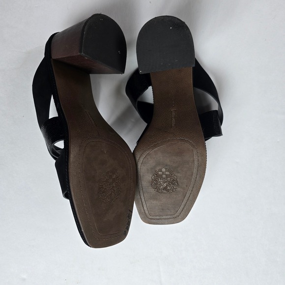 Vince Camuto Saygan Sandal Black Block Heel Women's 11 - Picture 7 of 7